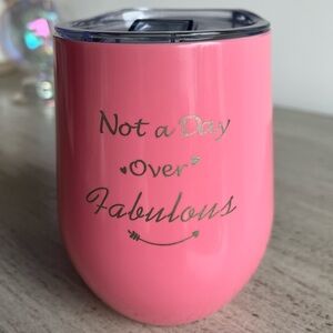 Pink wine tumbler